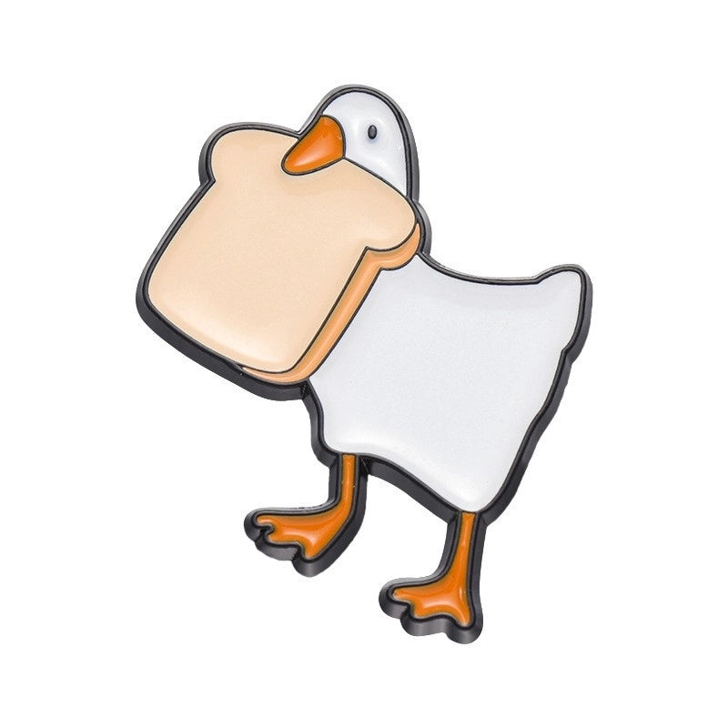 Cartoon Style Cute Pin Duck Zinc Alloy Stoving Varnish Plating Unisex Brooches