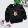 Kid Baby Boy Girl Round Neck Pullover Cartoon Hoodie Top