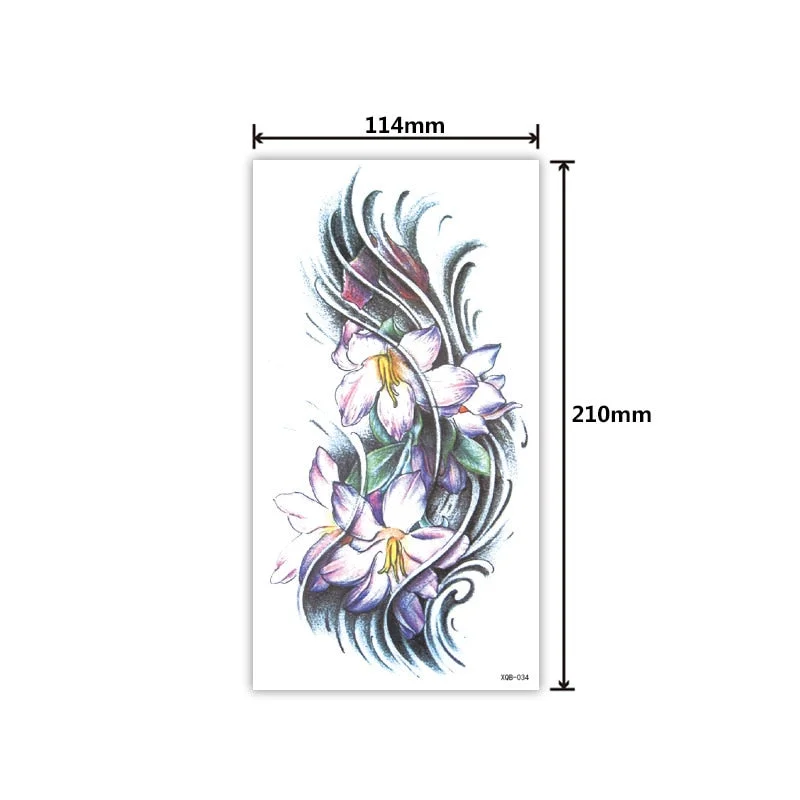 Full Arm Tattoo Sticker Creative Personality Small Full Arm Temporary Tattoo Original Waterproof Sweat Lasting Tattoo Sticker