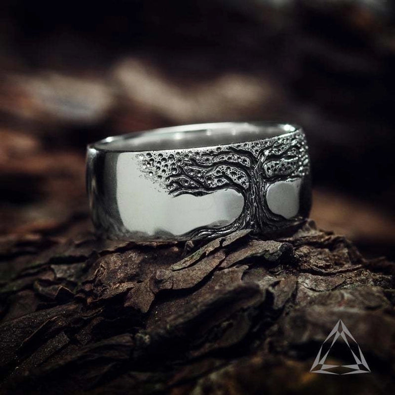 1 Piece Minimalist Tree Alloy Carving Women’s Rings