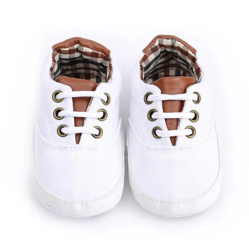 2019 Baby Summer Shoes Newborn Baby Girl Boys Causal Bow Anti-slip Shoes Plaid Patchwork Soft Sole Sneakers Prewalker 0-18M
