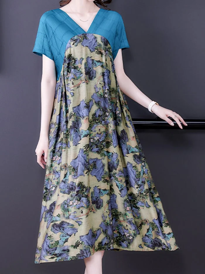 Elegant Fashion Print Dress