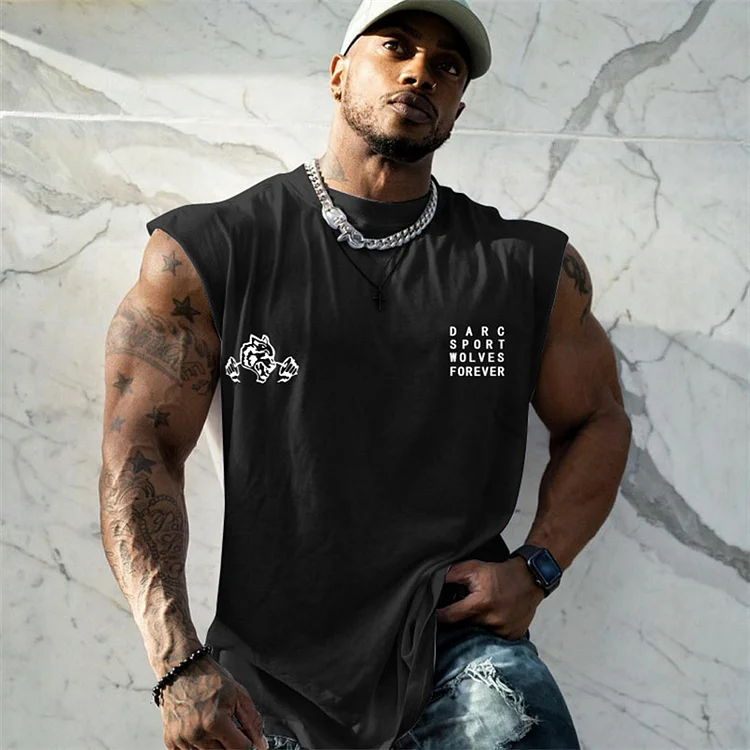 Summer Men's Gym Tank Tops Workout Fitness Sleeveless Shirts at Hiphopee