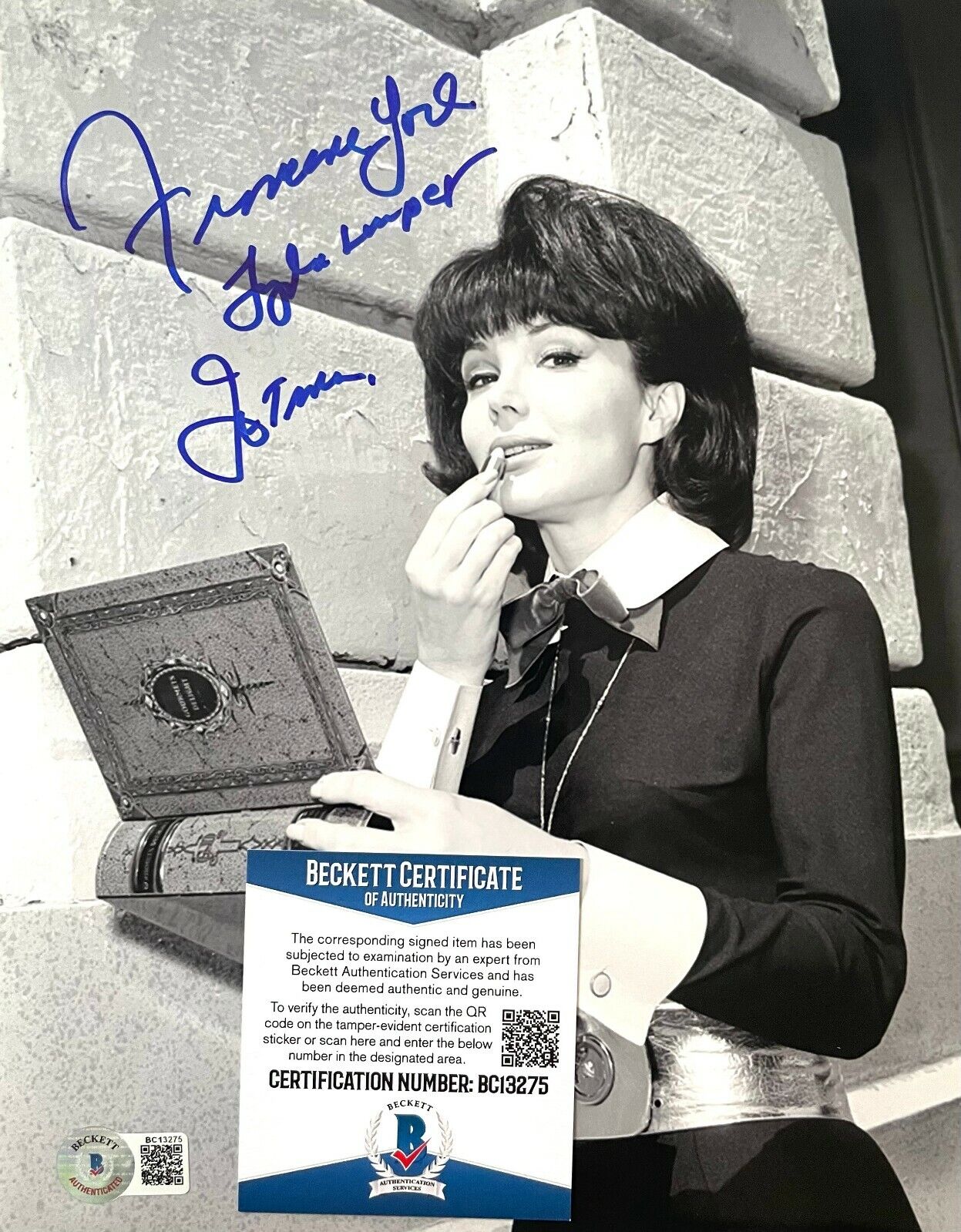 Francine York (1936-2017) Batman Original Signed 8X10 Photo Poster painting w/Beckett COA