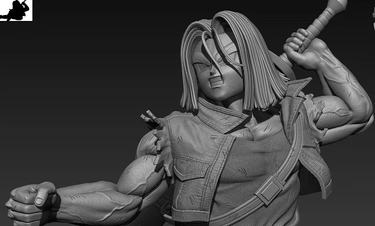 Dragon Ball Z Trunks Torankusu Statue Resin HH studio 1/6 43cm Painted