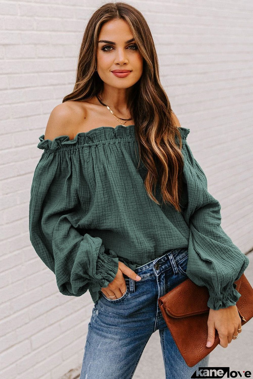 Off-the-shoulder Ruffle Top