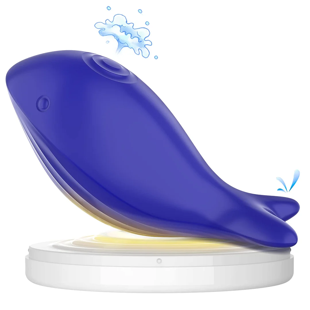 Blue Whale 2-in-1 Sucking & Pulsating Clitoral Vibrator
