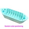Boat-Shaped Cross Stitch Floss Organizer Tray - 8-Slot Thread Holder & Needle Storage Station for Embroidery Tools tapestrymarket