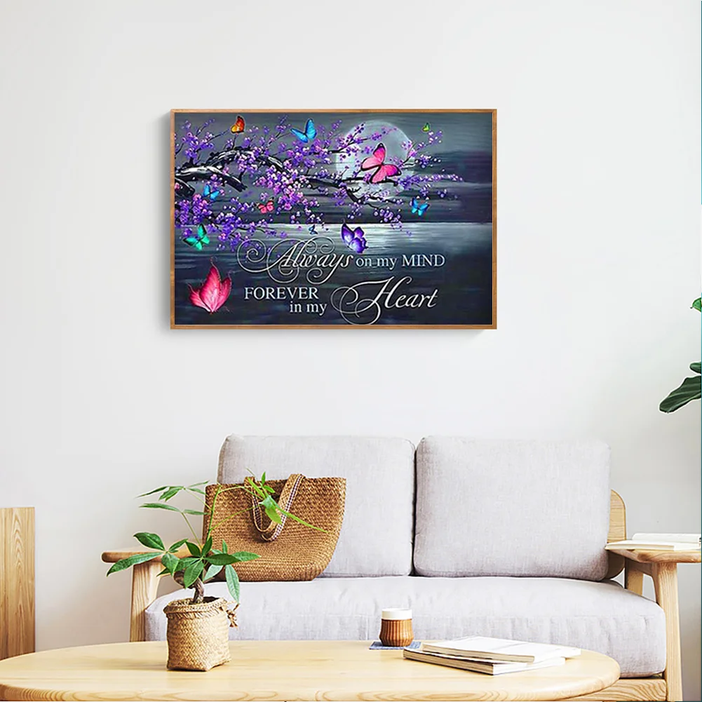 Diamond Painting - Full Round Drill - Butterfly(40*30 - 60*50cm)