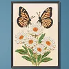 Marguerites et papillons, forage partiel 5D en forme sp&eacute;ciale, kits d&rsquo;art perl&eacute; 11,81x15,74 pouces, peintures de perles, d&eacute;coration int&eacute;rieure pour d&eacute;butants