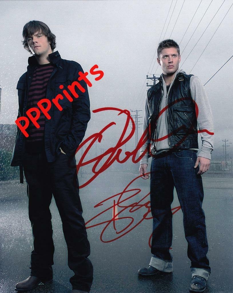 SUPERNATURAL ACKLES PADALECKI SIGNED AUTOGRAPHED 10X8 REPRO Photo Poster painting PRINT