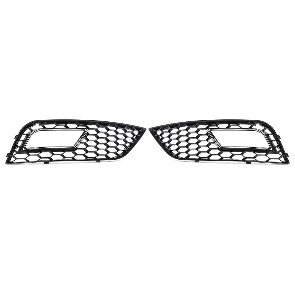 

1 Pair Front Fog Light Cover Grille Grill for Audi A4L B9 13-15 Chrome Trim, 501 Original