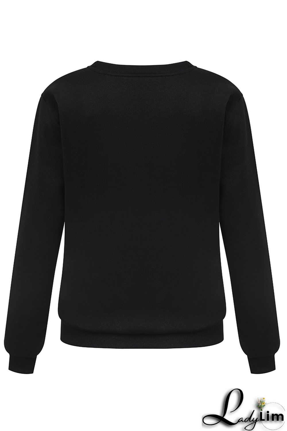 Blue Street Cute Character Print Patchwork O Neck Tops