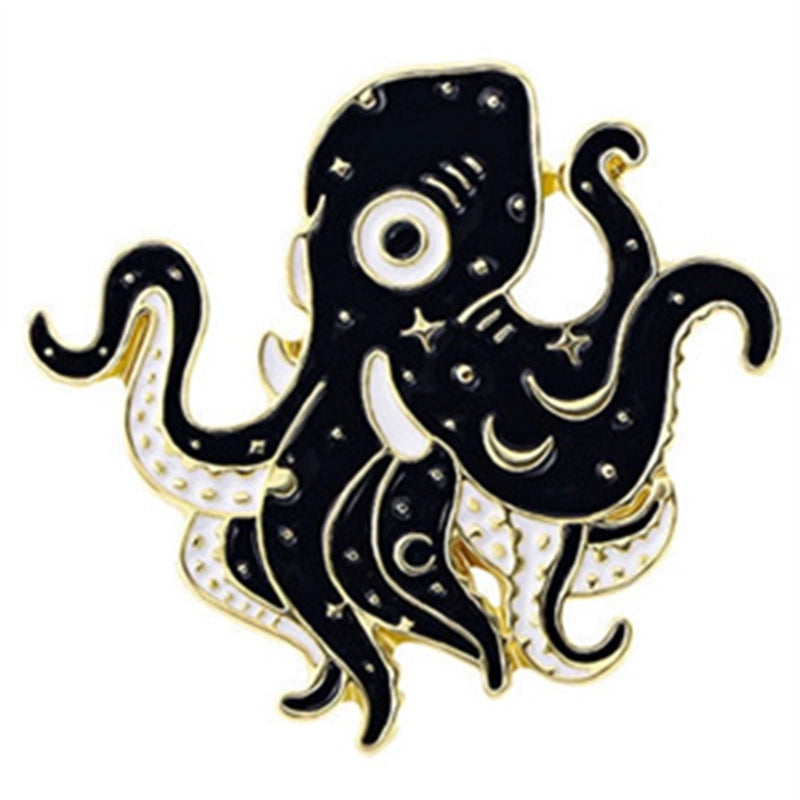 Retro Funny Punk Animal Alloy Stoving Varnish Plating Unisex Brooches