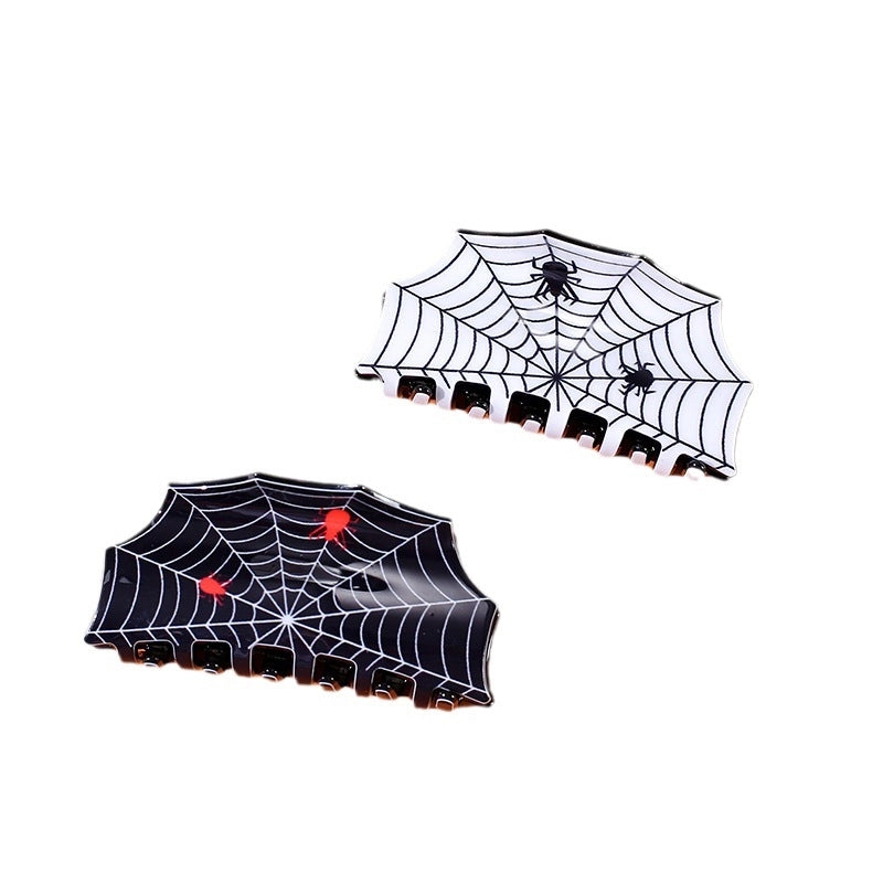 Halloween Casual Minimalist Women’s Spider Spider Web Arylic Hair Claws