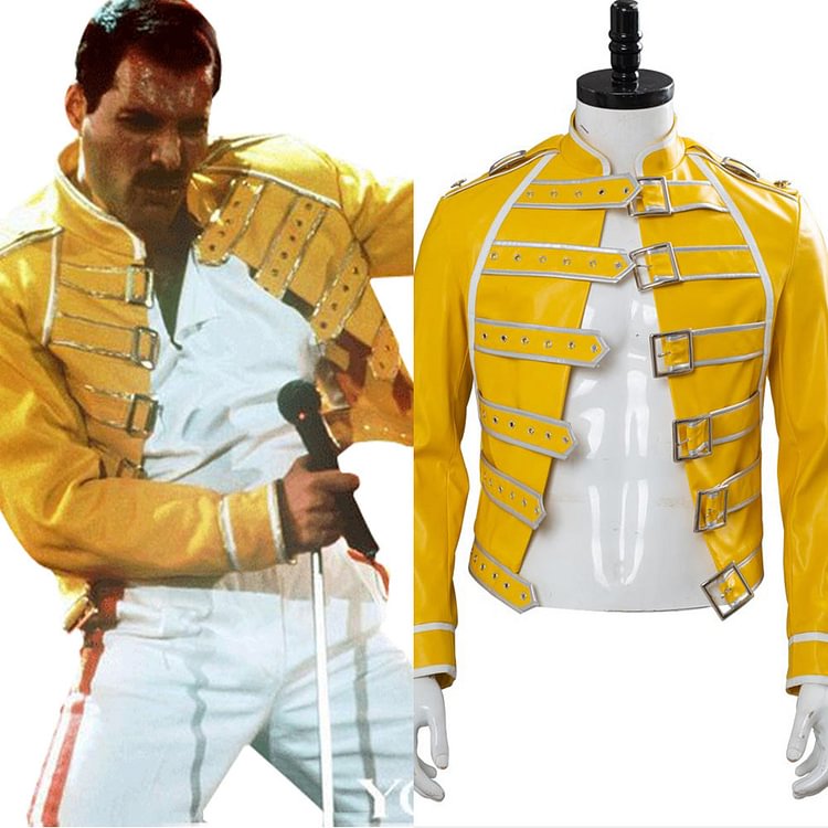 Queen Freddie Mercury Cosplay Costume Coat Halloween Carnival Suit
