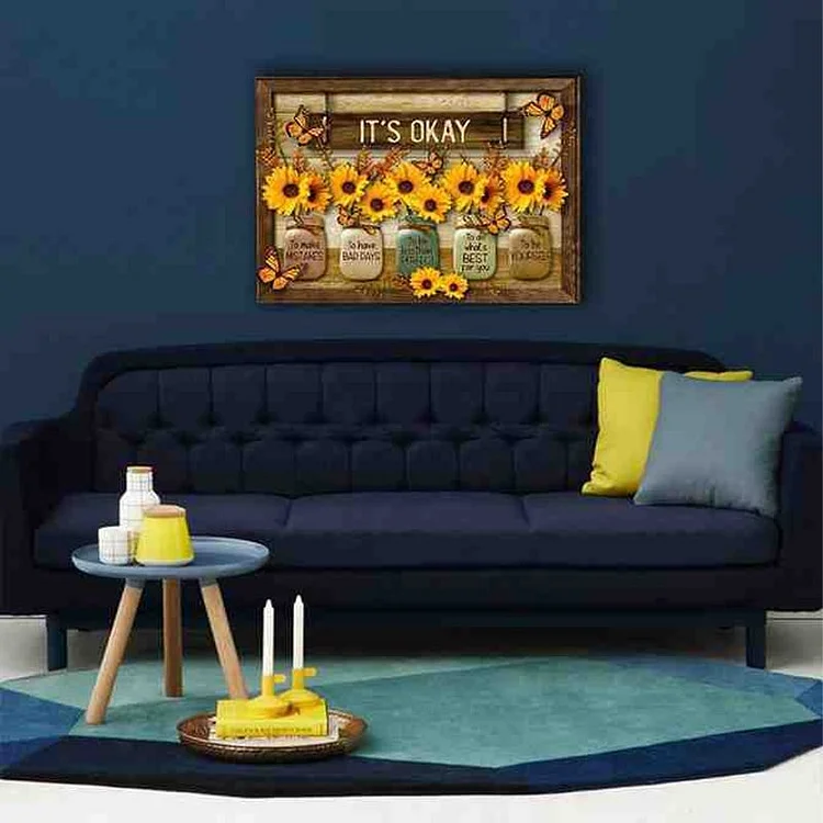 🌻Butterfly Sunflowers Wall Art