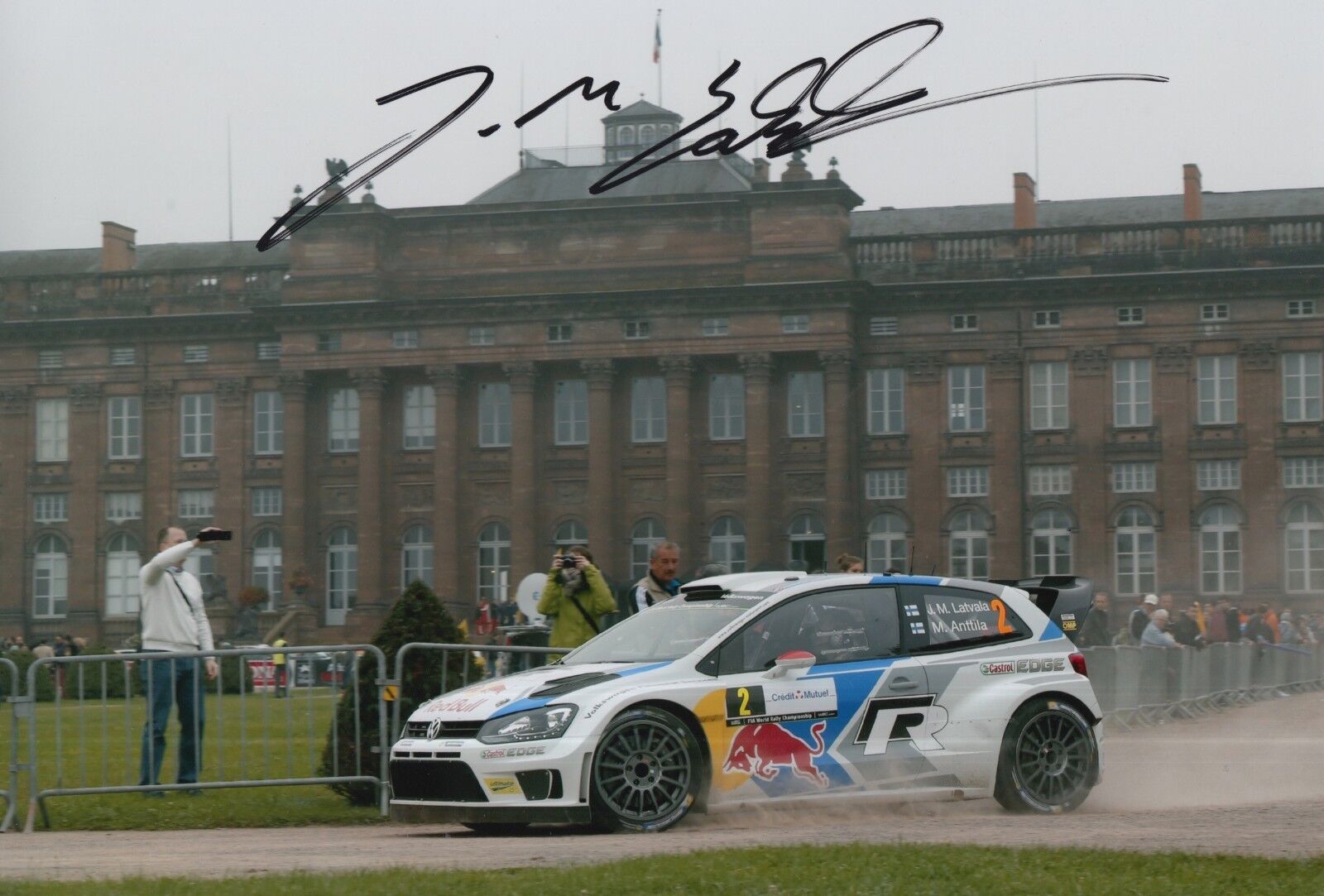 Jari-Matti Latvala Hand Signed Volkswagen 12x8 Photo Poster painting Rally 5.