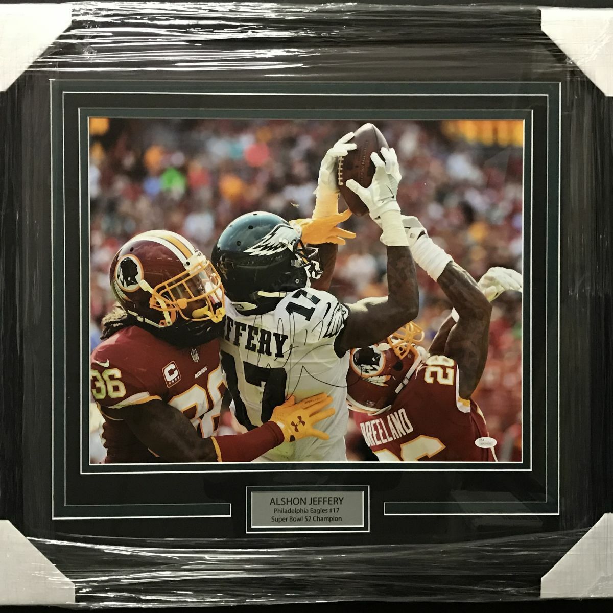 FRAMED Autographed/Signed ALSHON JEFFERY Philadelphia Eagles 16x20 Photo Poster painting JSA COA