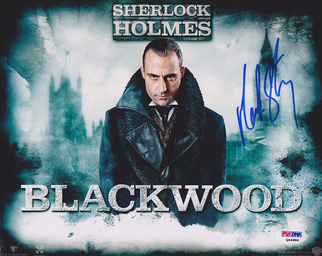 Mark Strong SIGNED 8x10 Photo Poster painting Lord Henry Blackwood Sherlock Holmes PSA/DNA