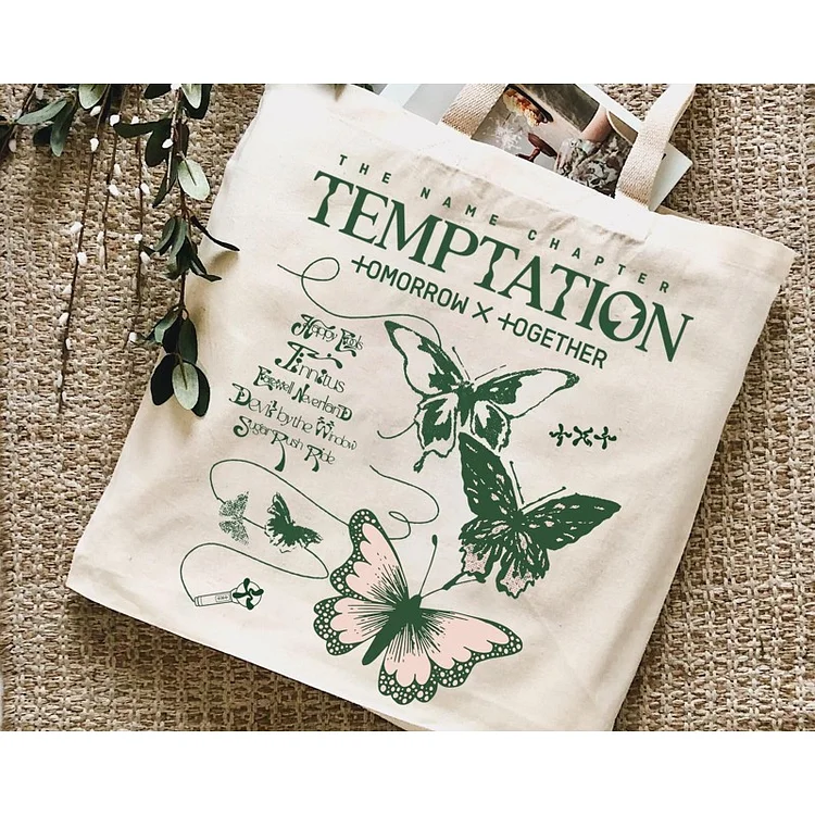 TXT The Name Chapter: TEMPTATION Butterfly Tote Handbag