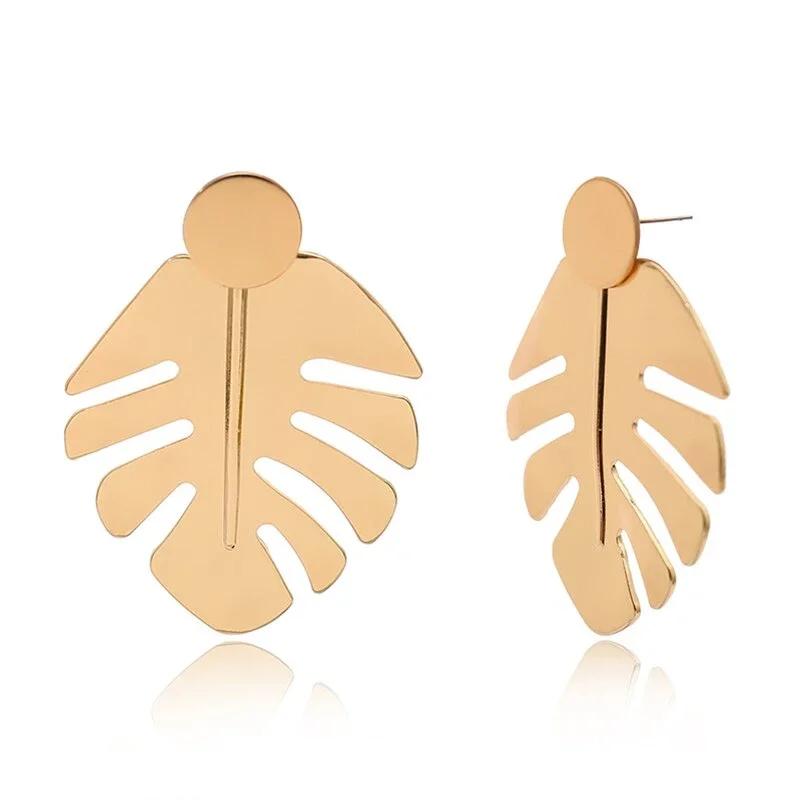 Simple Design Metal  Color Leaf Earrings | Oxredo Shop Ramadan Sale