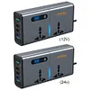 12V/24V To AC 220V Auto Converter Digital Display Auto Power Inversor 4 USB Port