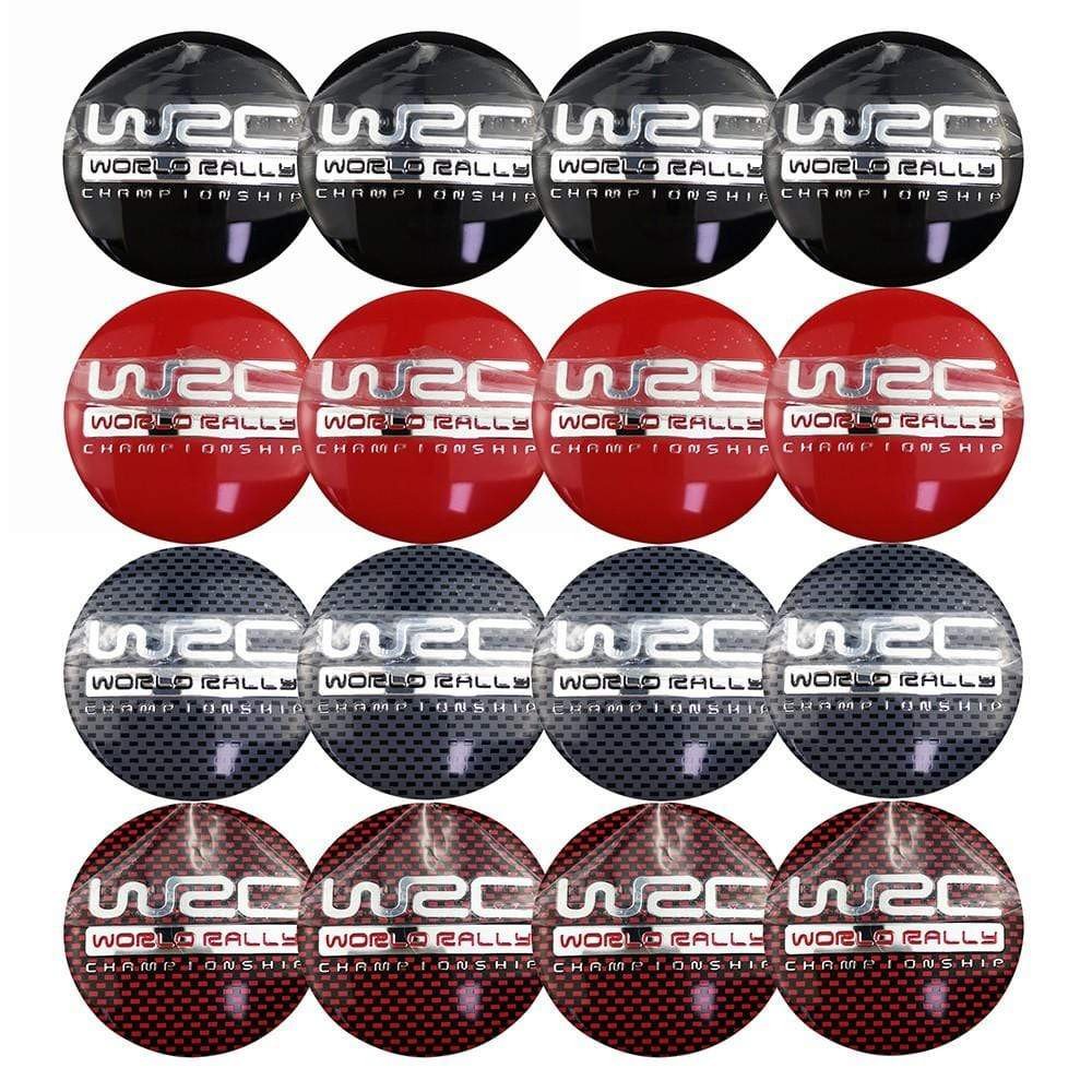 4PCS 56mm WRC World rally championship Car Wheel Center Hub Cap Sticker Auto Tire Emblem Badge Decal voiturehub dxncar