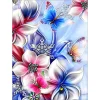 Flower Butterfly  | Full Round Diamond Painting Kits