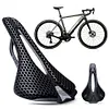 3D Printed Breathable Shock Absorption Hollow Bike Saddle for Road Bike (Nylon)