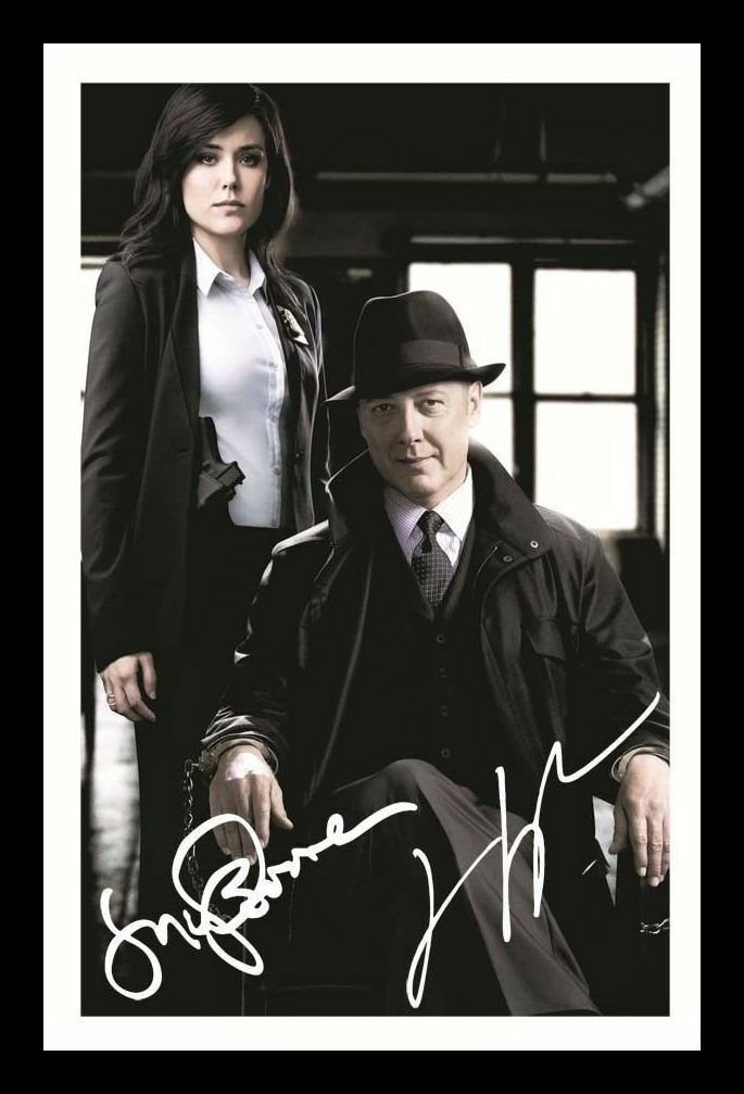 James Spader & Megan Boone - The Blacklist Signed & Framed Photo Poster painting 2