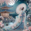 Japanese Beauty - Crystal Rhinestone Diamond Painting