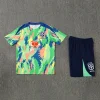 Kids Kit Brazil 25-26 Short-sleeve Tracksuit  Blue-green Chandal  