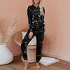 Tie-dye Printed Long-sleeved Trousers Split Casual Suit