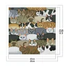 Kittens-14CT Stamped Cross Stitch Kit(46*46cm)
