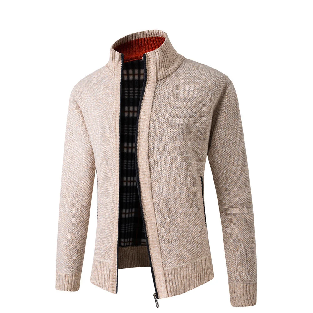 Smiledeer Men's slim knit cardigan