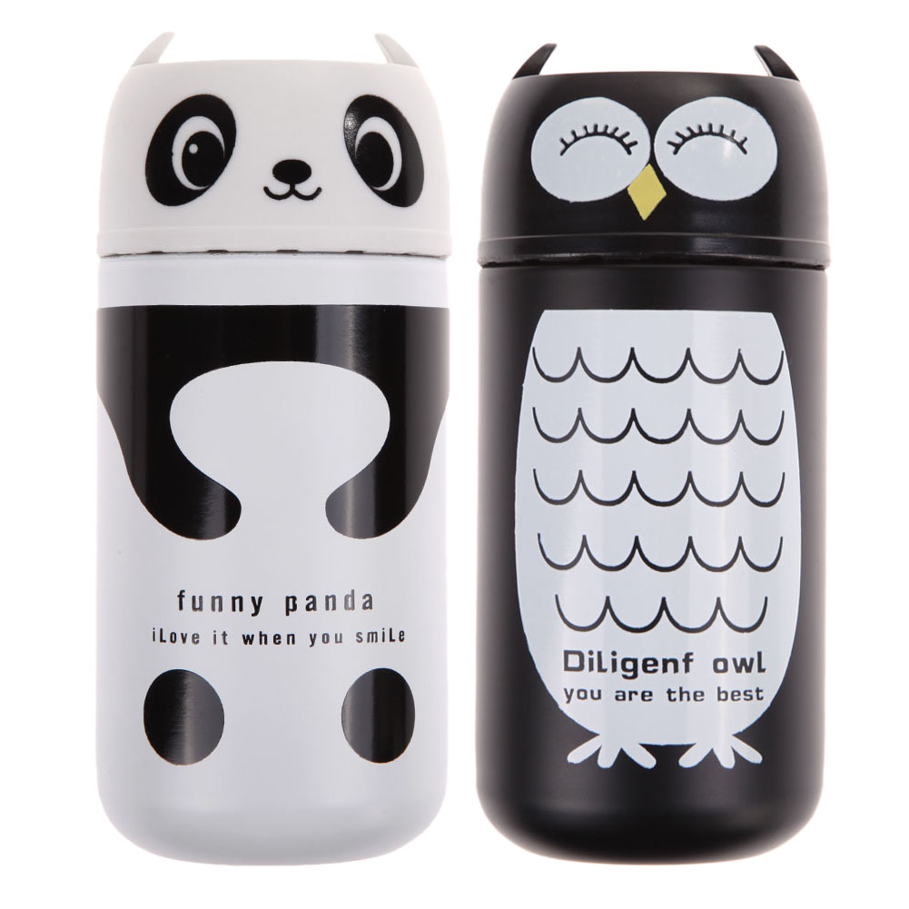 

Portable Cute 220ML Stainless Steel Vacuum Cup Hot Water Thermal Bottle, Owl, 501 Original