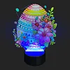 uk.everydayedeals DIY Diamond Painting LED Night Lamp - Flower Egg (7-Colored LED Lights)