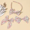 3PCS Lovely Floral Bowknot Hair Band Pins Set for Babies