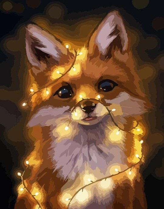 

Fox in Light – Paint By Numbers - 40*50CM, 501 Original