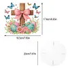 Croix acrylique porte-plante support double face - 5d bricolage d&eacute;coration artisanale