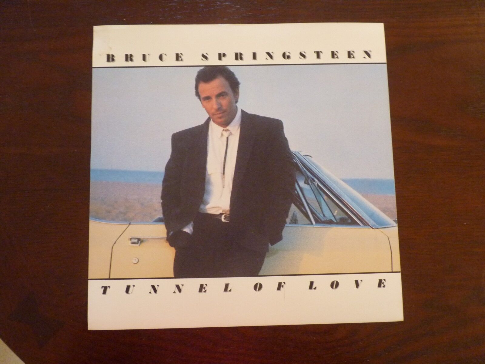 Bruce Springsteen Tunnel of Love Cardboard LP Record Photo Poster painting Flat 12X12 Poster