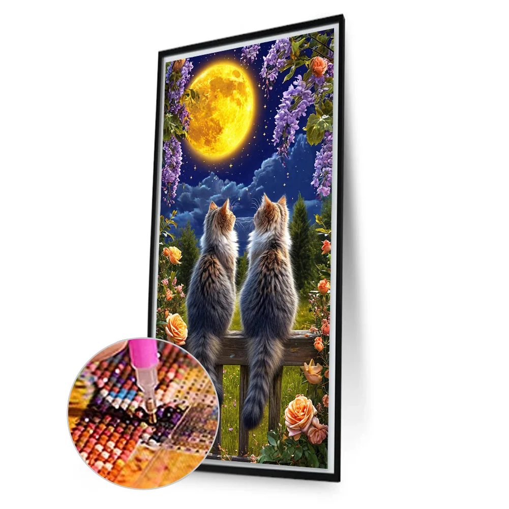 Diamond Painting - Full Round Drill - Cat(Canvas|40*70cm)