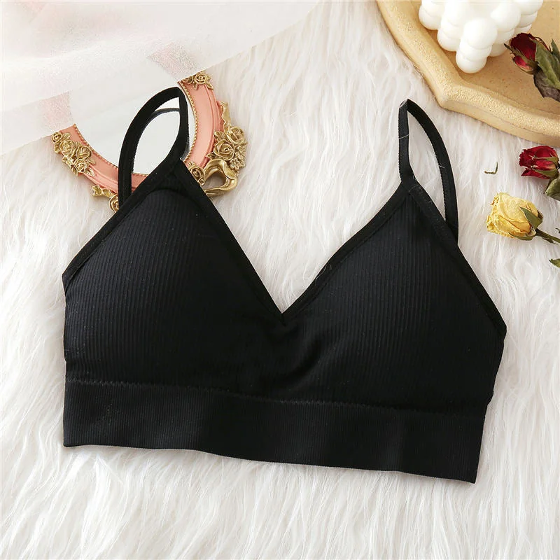 Women Tank Top Push Up Bra Tube Tops Seamless Brassiere Crop Top Sexy Lingerie for Female Underwear Intimates Backless Bralette