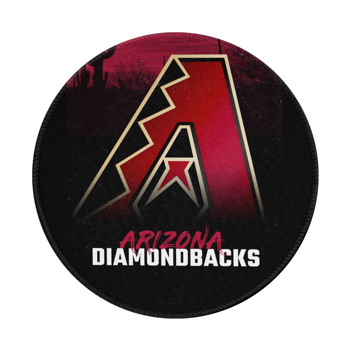 Arizona Diamondbacks Red Starry Night Gaming Round Mousepad for Computer Laptop