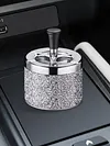 Push Down Ashtray Windproof Spinning Ashtray Desktop Ashtray for Home Office Car