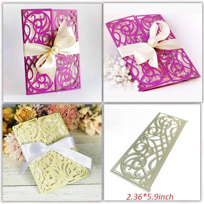 Wedding Invitation Dies Scrapbooking Metal Cutting Dies New 2019 Valentine's Day Decoration Craft Dies Cut for Card Making