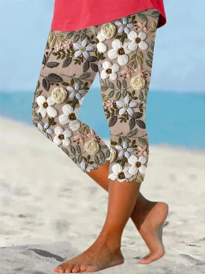 Women'S Floral Print Leggings
