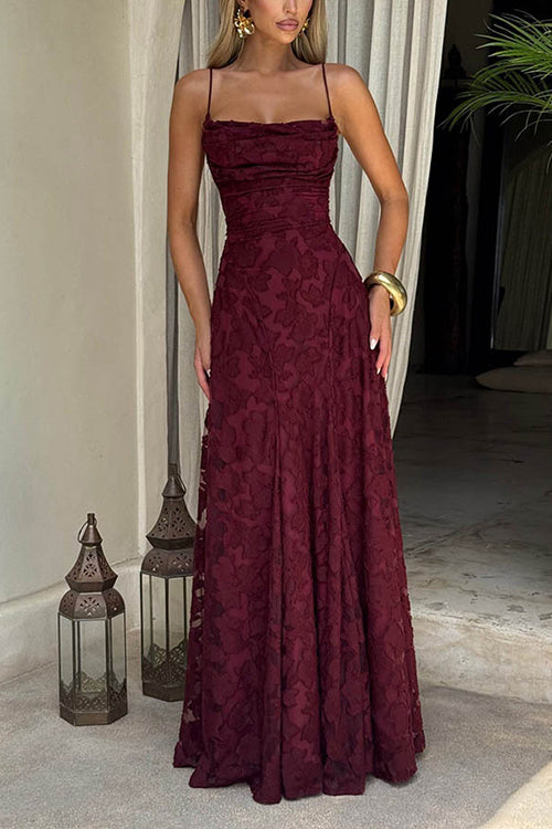 Spaghetti Strap Dresses with Flutter Sleeves Jade