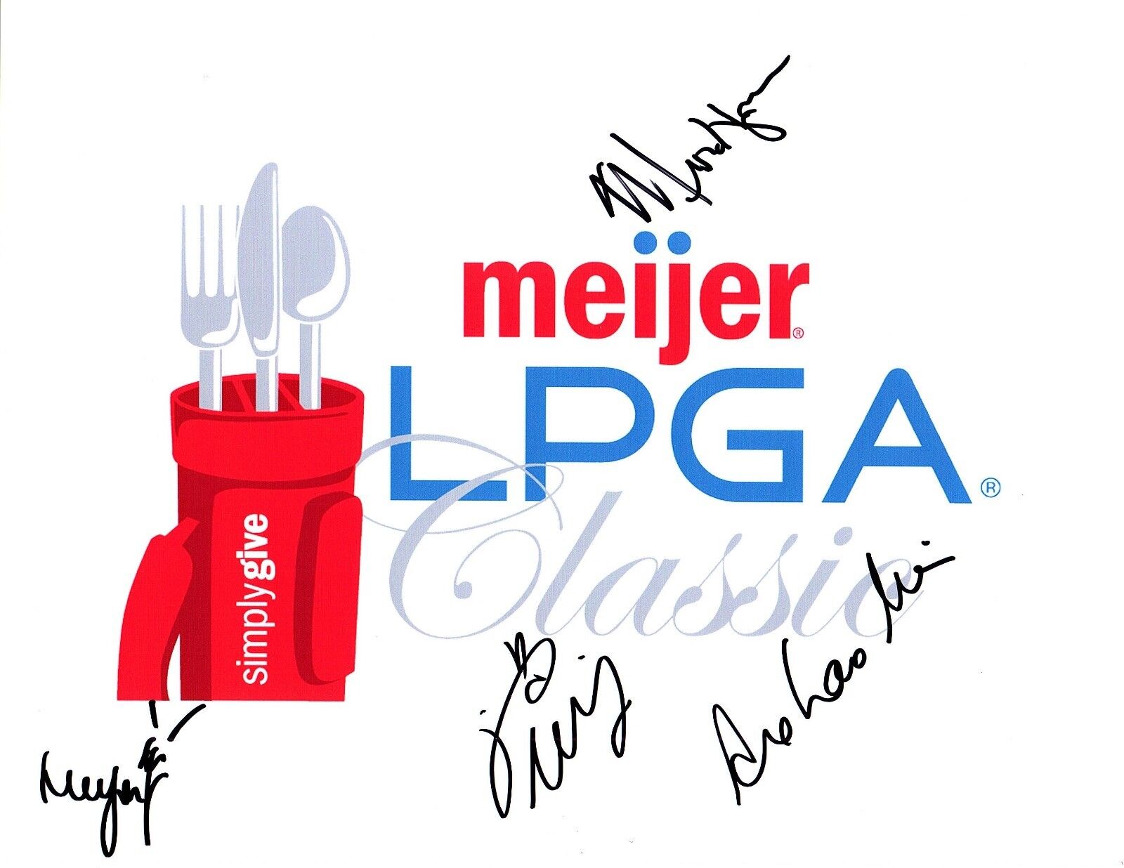 2018 Meijer LPGA Field signed autographed 8x10 golf Photo Poster painting